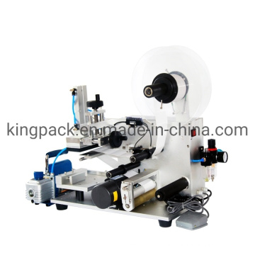 Semi Automatic Flat Bottle Labeler Labeling Capping Packing Machine with Ce